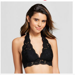 Xhilaration Padded Lace Halter Bralette Medium Jr.
